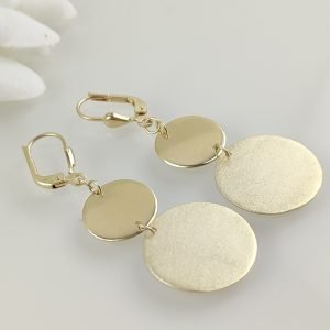 Wunderschöne Ohrhänger 333 oder 585, Plättchen Ohrhänger, Handmade