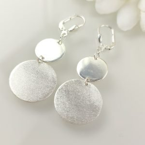 Ohrringe, Ohrhänger Plättchen 925 Handmade